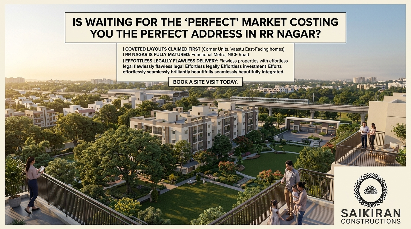 Is Waiting for the "Perfect" Market Costing You the Perfect Address in RR Nagar?